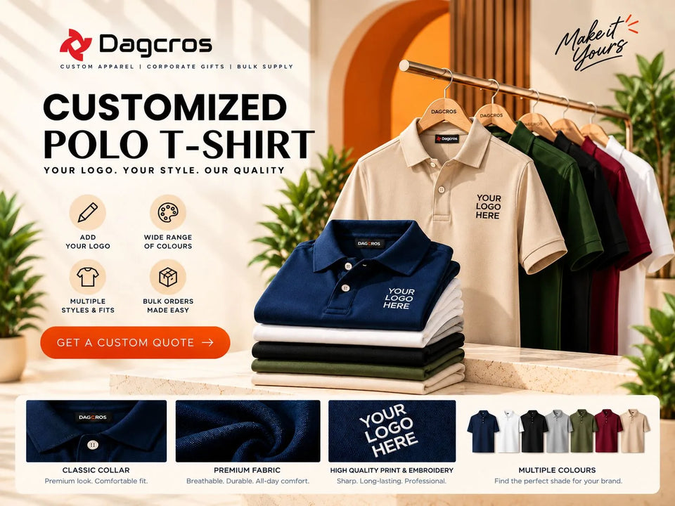Custom polo T-shirts with your company logo