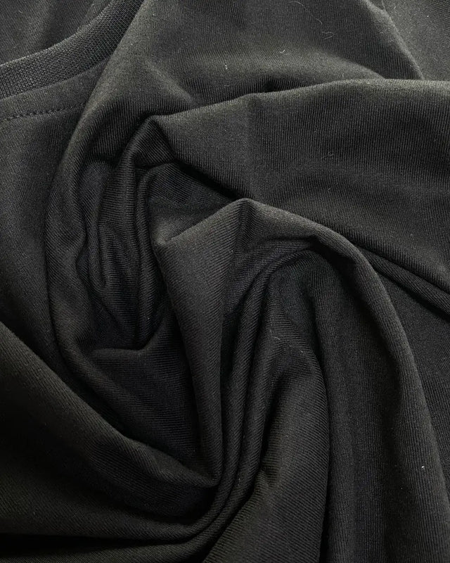 Close-up of Premium Round Neck T-shirt fabric
