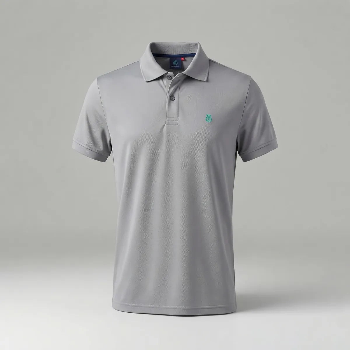 Piqué Polo in Heather grey