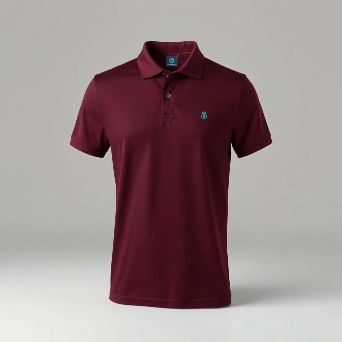 Piqué Polo in Maroon