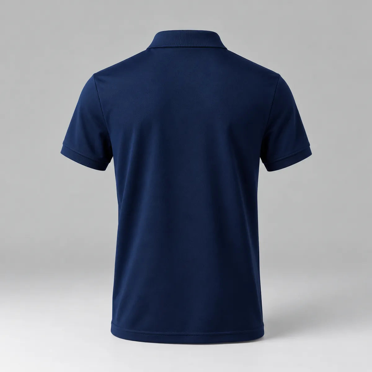Piqué Polo in Navy · back
