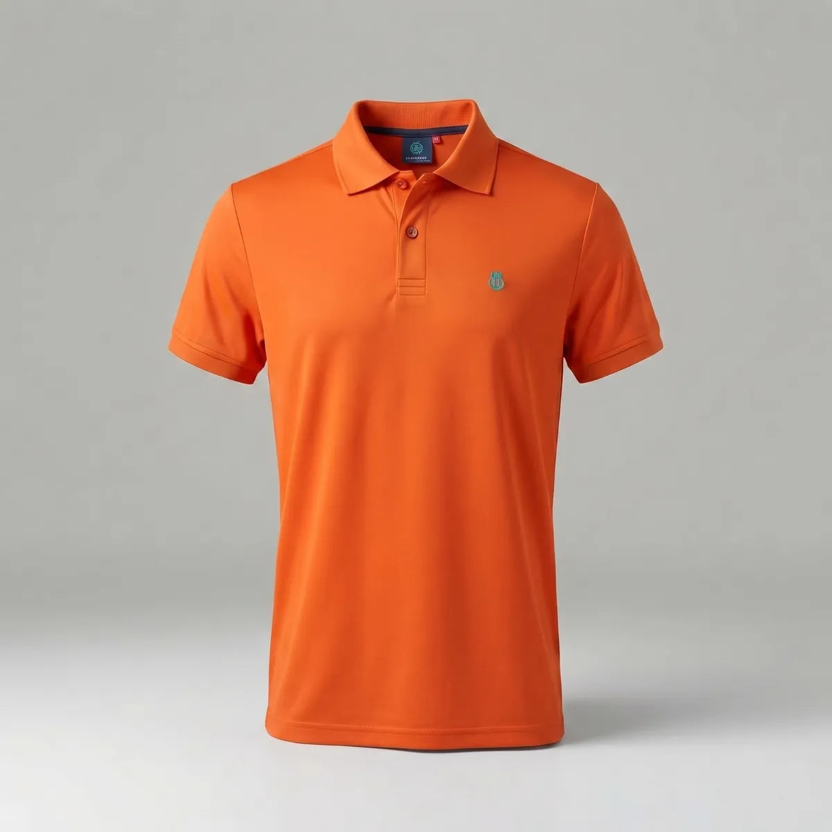 Piqué Polo in Orange