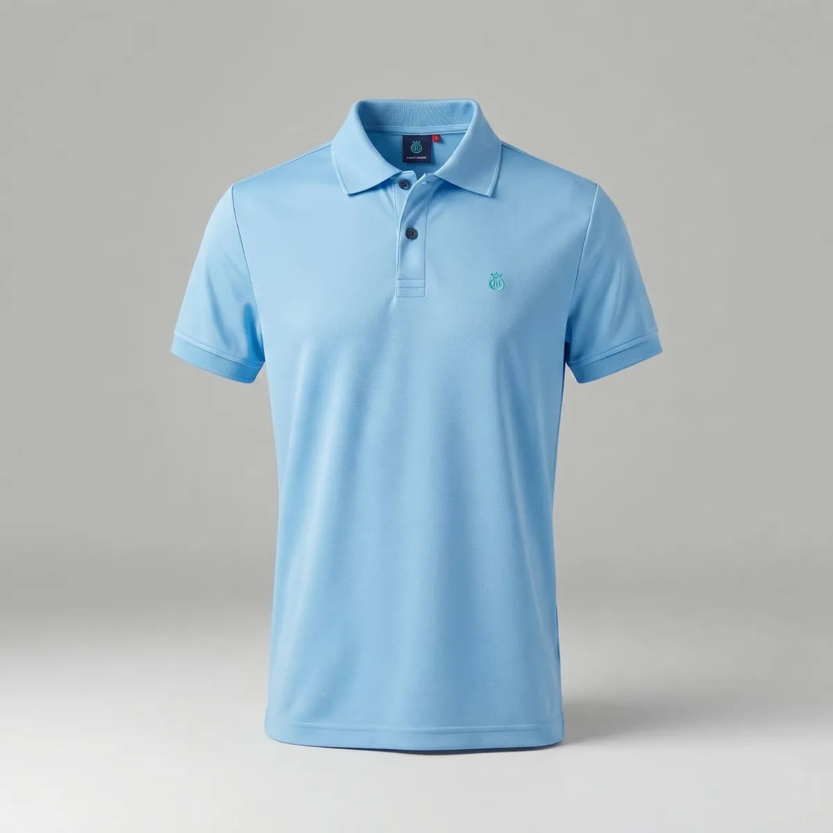 Piqué Polo in Sky blue