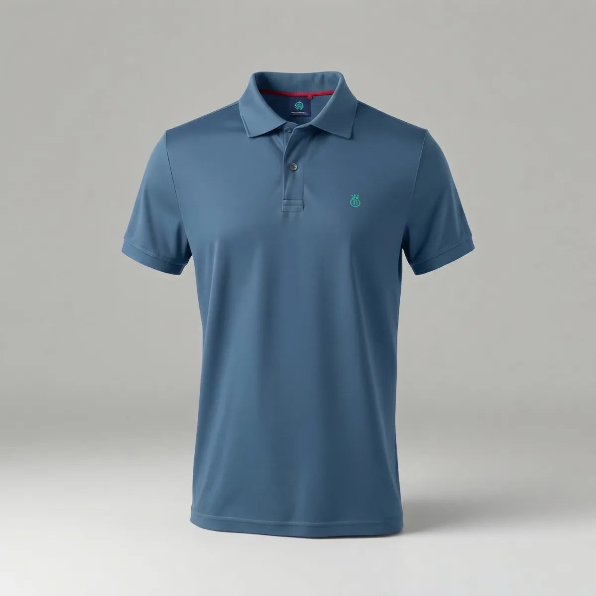 Piqué Polo in Steel blue