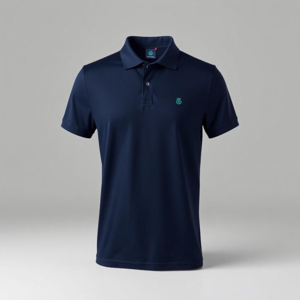 Piqué Polo in Navy