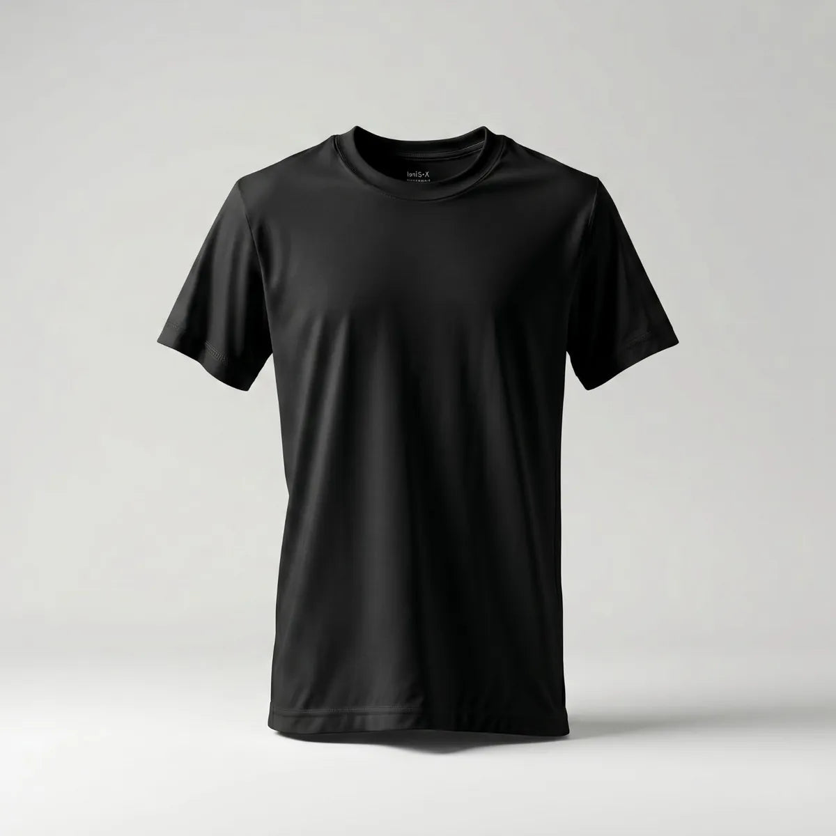 Premium Round Neck T-shirt in Black