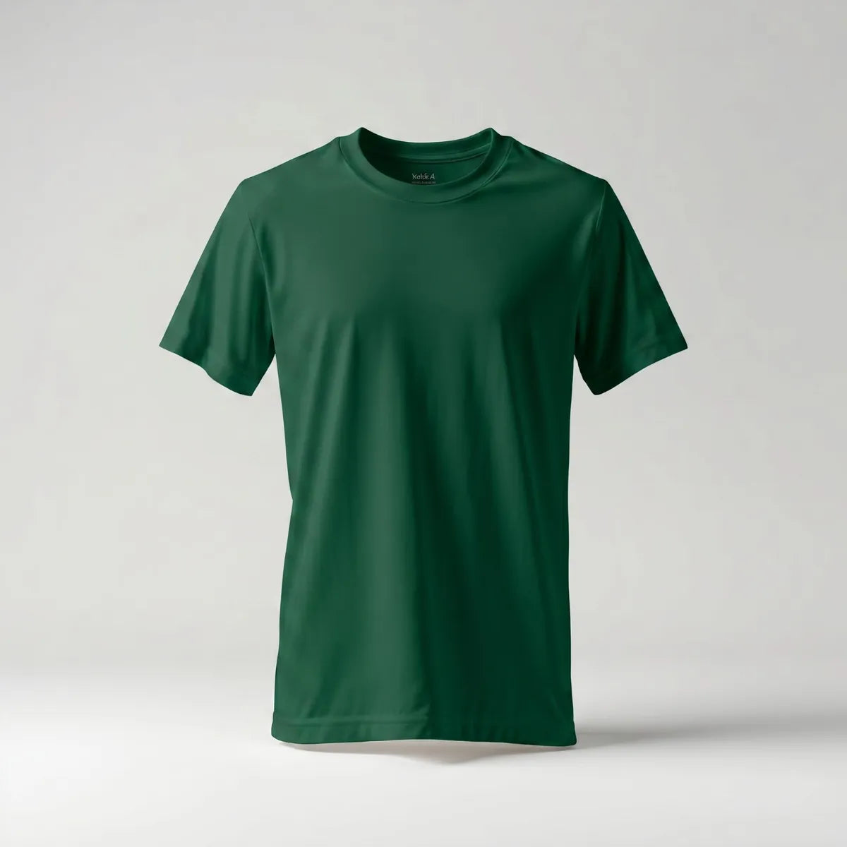 Premium Round Neck T-shirt in Bottle green