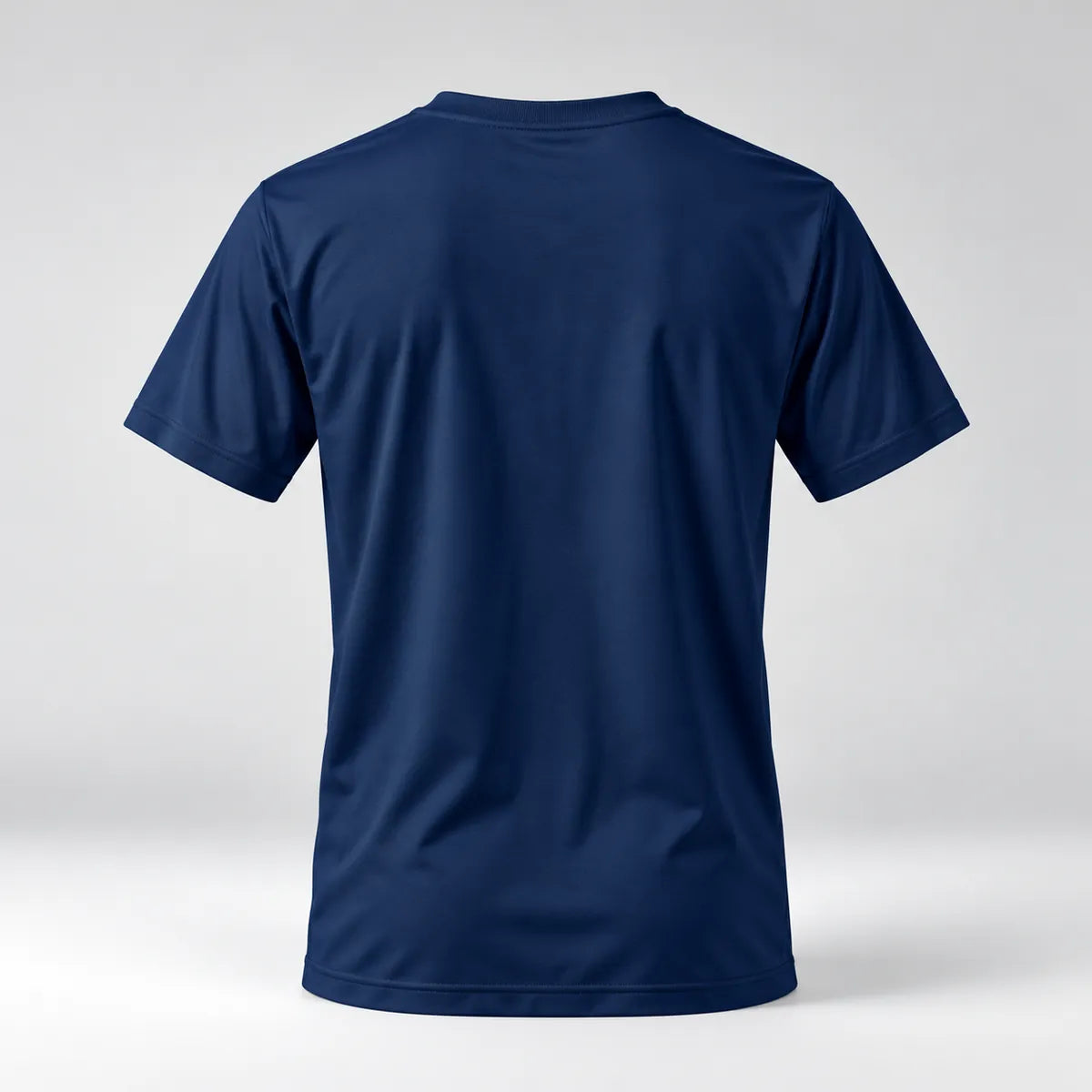 Premium Round Neck T-shirt in Navy · back