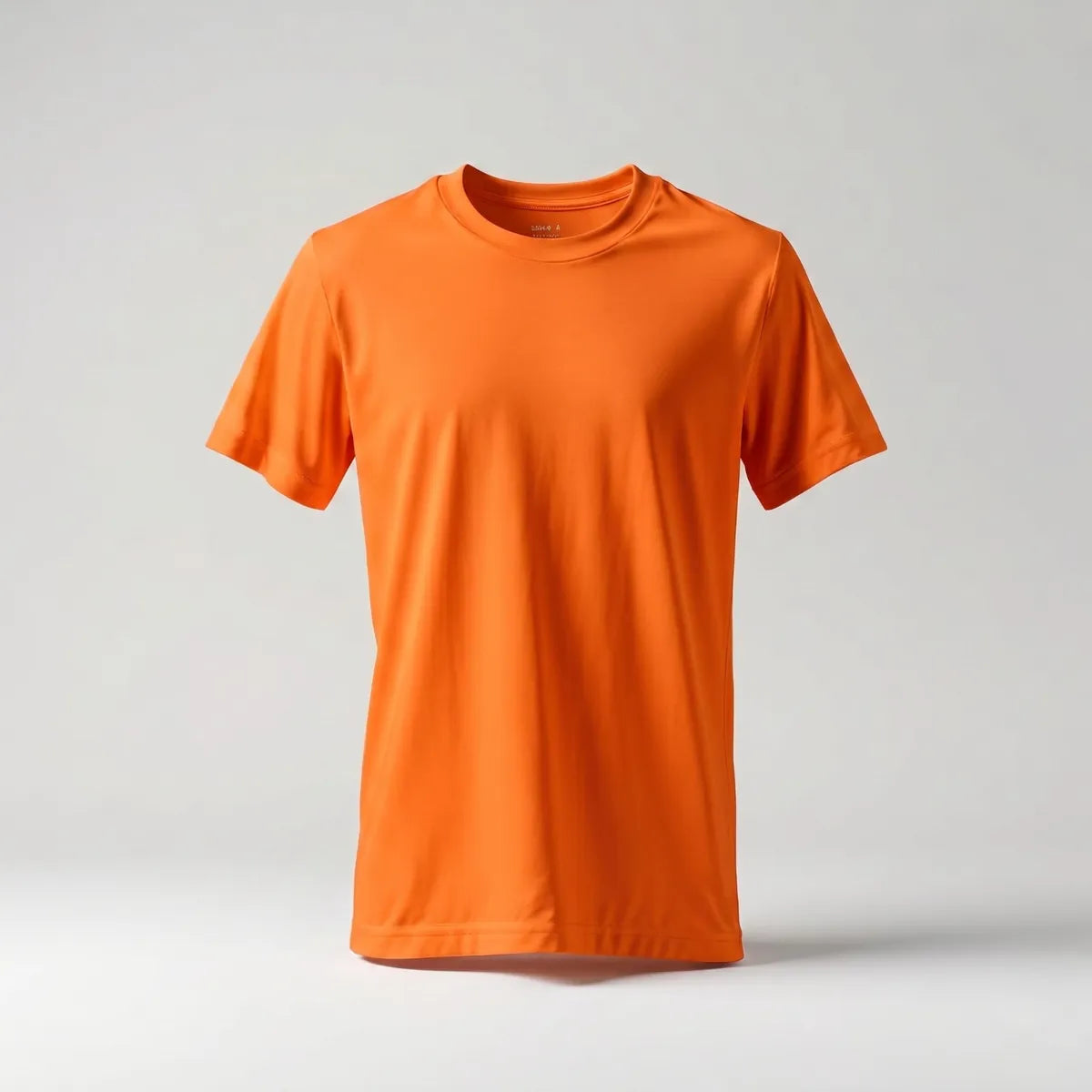 Premium Round Neck T-shirt in Orange
