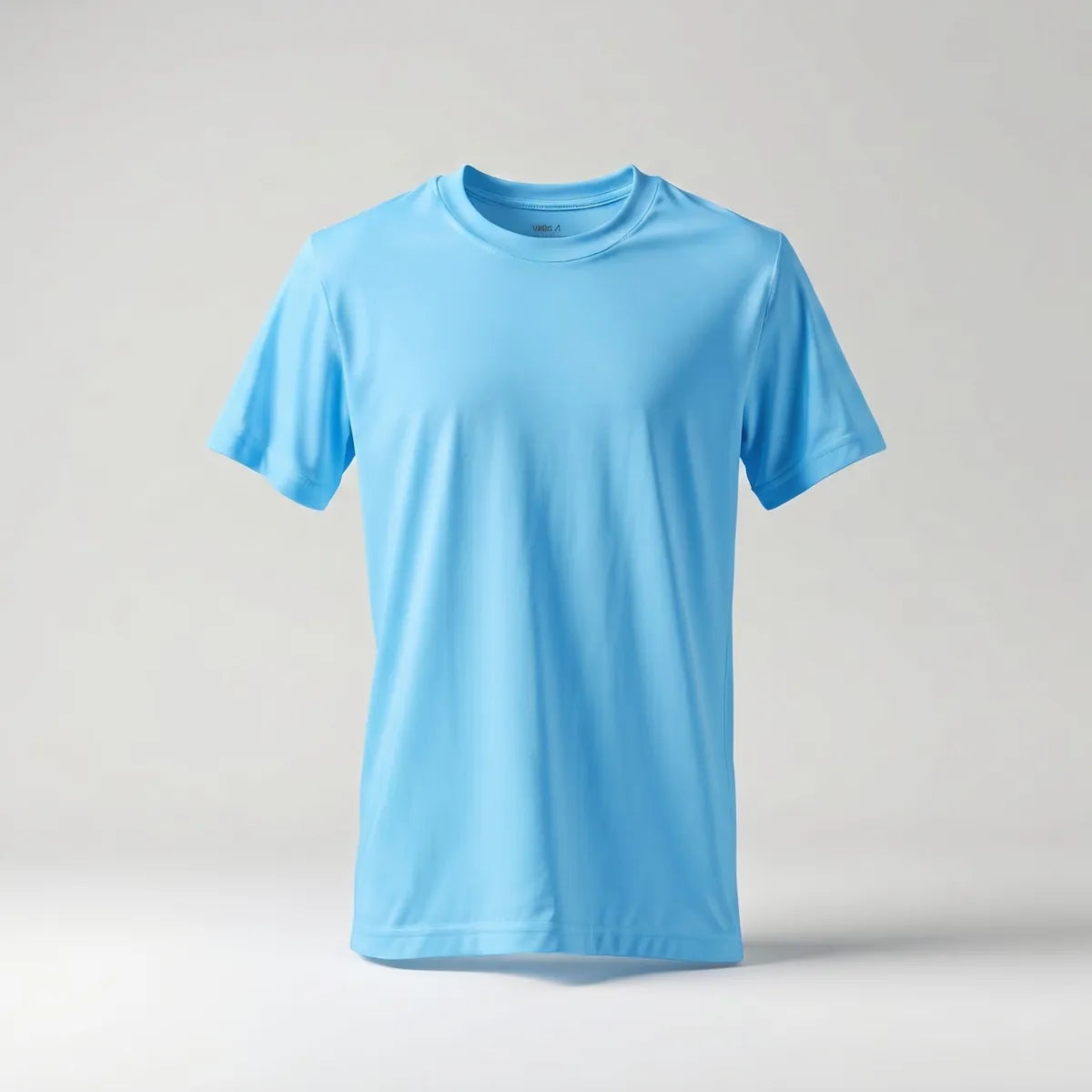 Premium Round Neck T-shirt in Sky blue