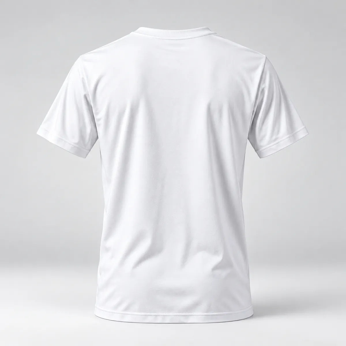 Premium Round Neck T-shirt in White · back