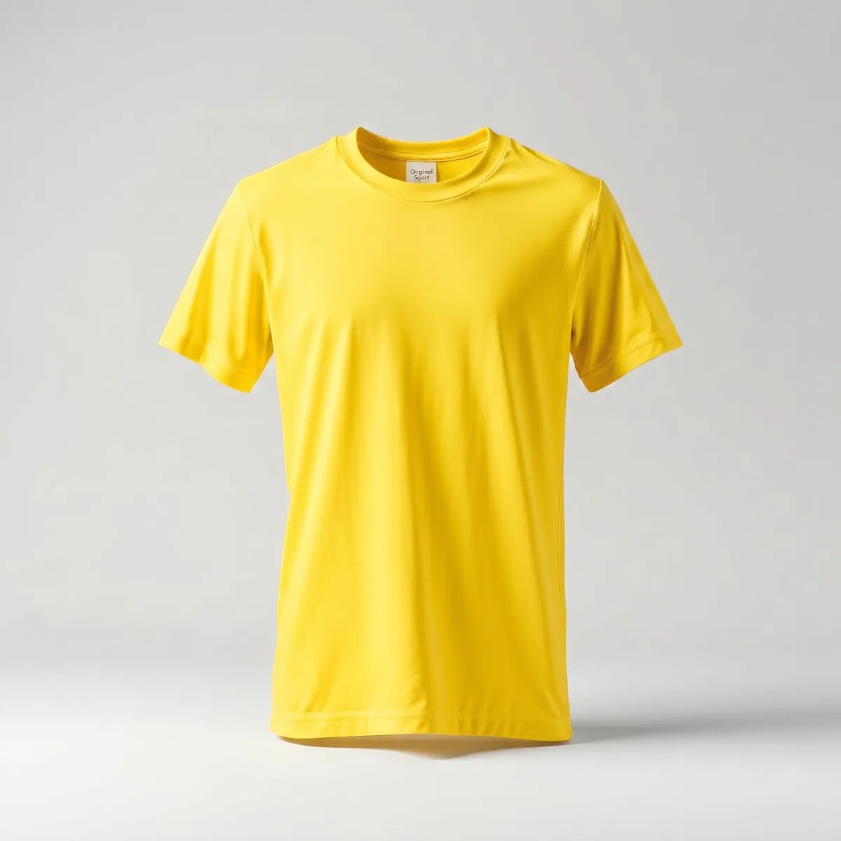 Premium Round Neck T-shirt in Yellow